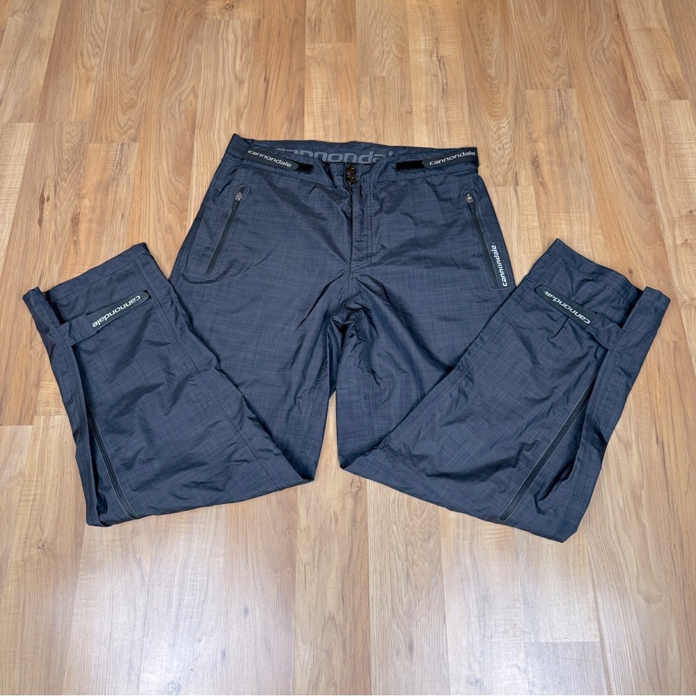 Cannondale Cycling Shell Men’s  Pants Large Black/Gray Windbreaker Overpants